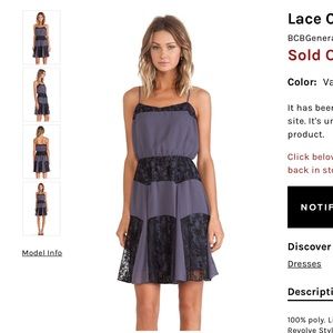 BCBG Generation Lace Cami Dress NWT